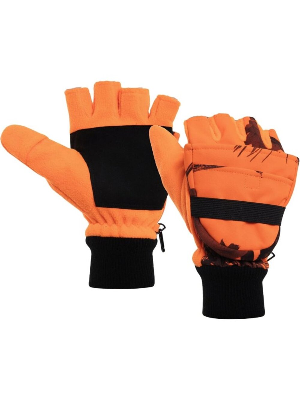 Men's Thermal Convertible Gloves - 3M Thinsulate Fleece Mittens for Outdoor